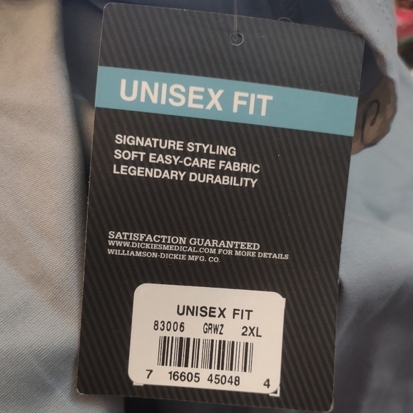 NWT Dickies nurse medical plus size 2xl unisex scrub uniform pants draw string - Picture 7 of 7